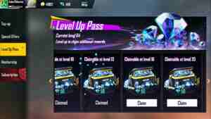 Free Fire Level Up Pass